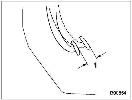 SUBARU Legacy (2016) - Contrôle de la course libre de la pédale de frein - 1