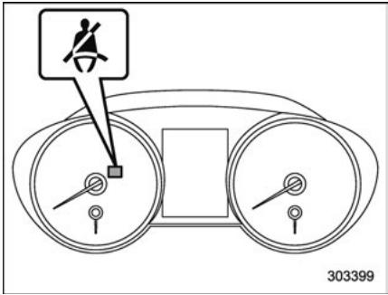 SUBARU Legacy (2016) - Témoin avertisseur et signal sonore de ceinture de sécurité - 1