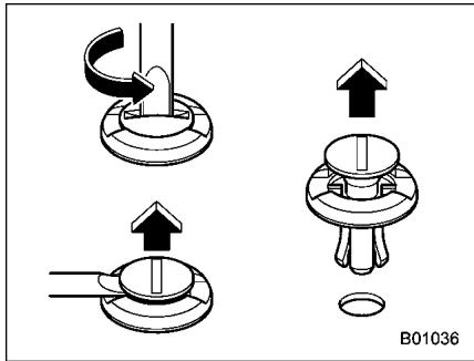SUBARU Legacy (2016) - Retrait des agrafes - 1