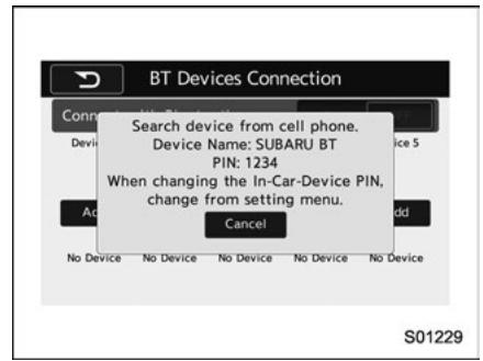 SUBARU Legacy (2016) - Réglages (Lorsque l'onglet 8 est selec-tionné) - 2