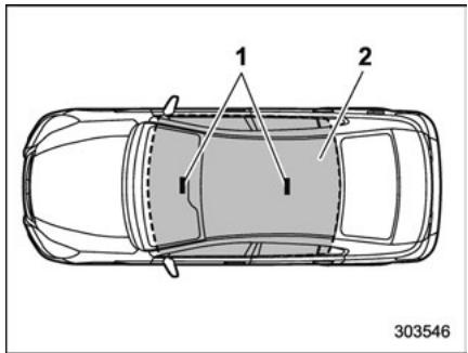 SUBARU Legacy (2016) - Portée de fonctionnement du système de démarrage à bouton poussoir - 1
