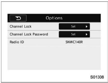 SUBARU Legacy (2016) - Affichage de l'identifant radio - 1