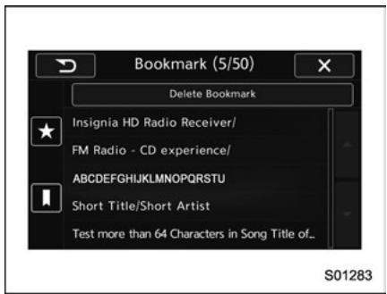 SUBARU Legacy (2016) - Mémoriser la liste - 1