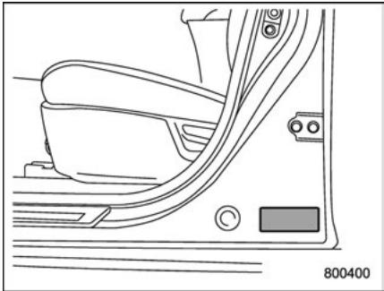 SUBARU Legacy (2016) - ■ Poids nominal brut du vehicule (GVWR) et poids nominal brut sur l'essieu (GAWR) - 1