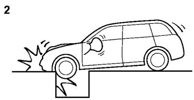 SUBARU Legacy (2016) - Exemples d'accidents susceptibles d'entrainer le déploiement du rideau de sécurité SRS - 7