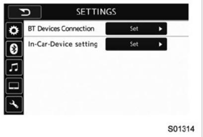 SUBARU Legacy (2016) - Enregistrement d'un téléphone Bluetooth pour la première fois - 1