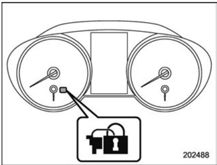 SUBARU Legacy (2016) - Pour armer le système au moyen du commutateur de verrouillage électrique des portières - 3