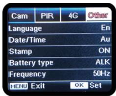 OPTEX 990548 - 6.1) Menu principal - 4