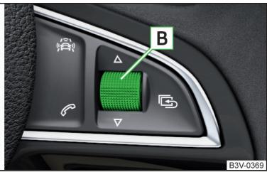 SKODA Fabia 3 Phase 1 (2015-2017) - Utilisation à l'aide du volant multifonction - 2