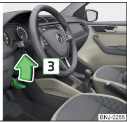 SKODA Fabia 3 Phase 1 (2015-2017) - Réglage de la position du volant - 3