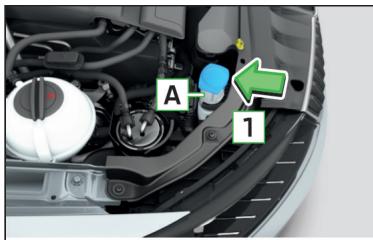 SKODA Fabia 3 Phase 1 (2015-2017) - Démontage/montage du support de la tubulure du réservoir d'eau de lavage - 1