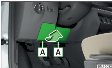 SKODA Fabia 3 Phase 1 (2015-2017) - Fusibles dans le tableau de bord - 1
