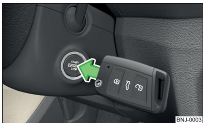 SKODA Fabia 3 Phase 1 (2015-2017) - Problème au démarrage du moteur - vehicules avec bouton de démarrage - 1