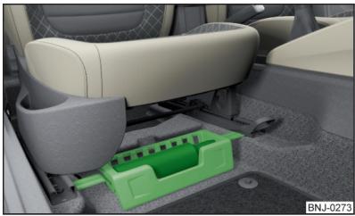 SKODA Fabia 3 Phase 1 (2015-2017) - Compartment pour paraplue - 1
