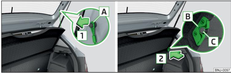 SKODA Fabia 3 Phase 1 (2015-2017) - Tablette du coffre à bagages - 1