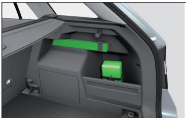SKODA Fabia 3 Phase 1 (2015-2017) - Trousse de secours et triangle de présignalisation - 2