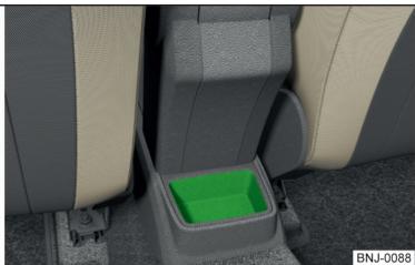 SKODA Fabia 3 Phase 1 (2015-2017) - Vide-poches dans la console centrale arrêté - 2