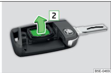 SKODA Fabia 3 Phase 1 (2015-2017) - Télécommande - Changer la pile - 2