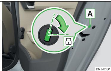 SKODA Fabia 3 Phase 1 (2015-2017) - Verrouiller les portières sans le cylindre de fermeture - 2