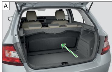 SKODA Fabia 3 Phase 1 (2015-2017) - Autres positions de la tablette du coffre à bagages - 1