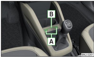 SKODA Fabia 3 Phase 1 (2015-2017) - Rangement pour monnaie et carte de crédit - 1