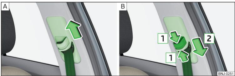 SKODA Fabia 3 Phase 1 (2015-2017) - Réglage correct de la ceinture - 2