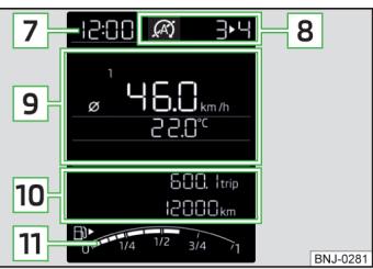 SKODA Fabia 3 Phase 1 (2015-2017) - Affichage dans le combiné d'instruments - 2