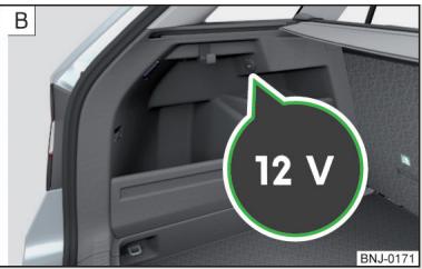 SKODA Fabia 3 Phase 1 (2015-2017) - Prise 12 Volts dans l'habitacle - 2