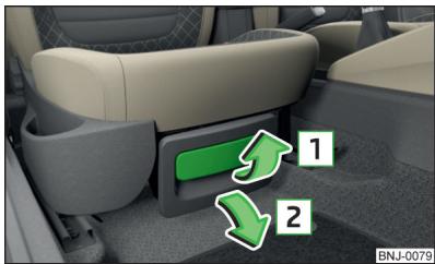 SKODA Fabia 3 Phase 1 (2015-2017) - Vide-poches sous le siège avant - 1
