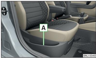 SKODA Fabia 3 Phase 1 (2015-2017) - Vide-poches latorial sur le siège avant - 1