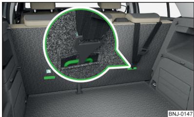 SKODA Fabia 3 Phase 1 (2015-2017) - Oeilllets de retenue du systeme TOP TETHER - 1