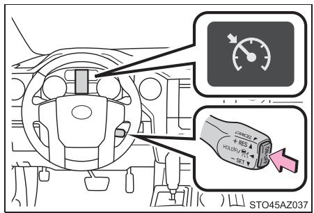 TOYOTA Tundra (2019) - Sélection du mode de régulation à vitesse constante - 1