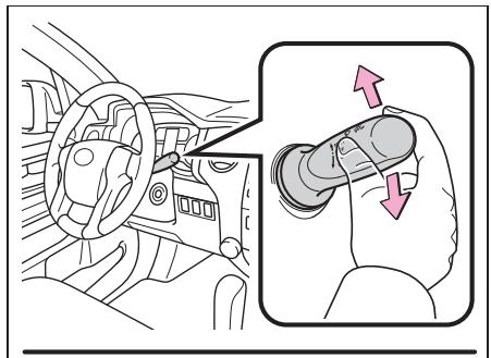 TOYOTA Tundra (2019) - Utilisation du commodo d'essuie-glaces - 2