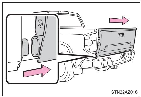 TOYOTA Tundra (2019) - ■ Démontage du hayon - 4