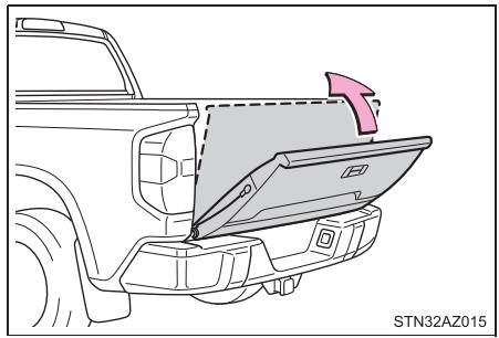 TOYOTA Tundra (2019) - ■ Démontage du hayon - 3