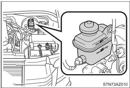 TOYOTA Tundra (2019) - ■ Vérification du niveau de liquide - 1