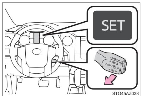 TOYOTA Tundra (2019) - Sélection du mode de régulation à vitesse constante - 2