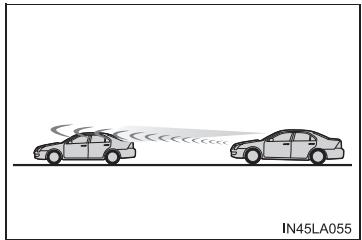 TOYOTA Tundra (2019) - Lorsque le capteur risque de ne pas détecter correctement le véhicule qui précède - 2