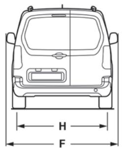CITROEN Berlingo Van (2023) - Dimensions (en mm) - 19