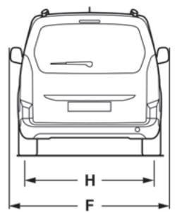 CITROEN Berlingo Van (2023) - Dimensions (en mm) - 20