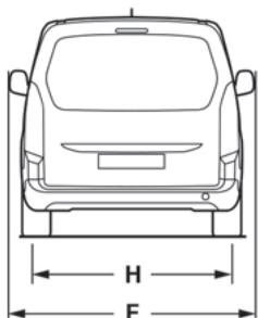 CITROEN Berlingo Van (2023) - Dimensions (en mm) - 6