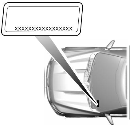 FORD Edge (2021) - Localisation du numero d'identification du vehicule - 1