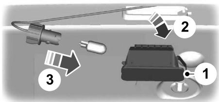 FORD Edge (2021) - Remplacement d'une ampoule de lampe de plaque d'immatriculation - 1
