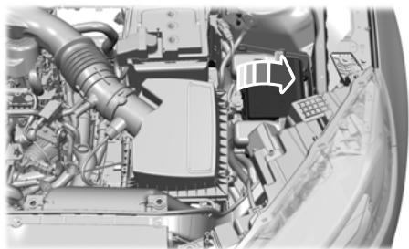 FORD Edge (2021) - Accès à la boîte à fusibles du compartmentement moteur – Haut - 1
