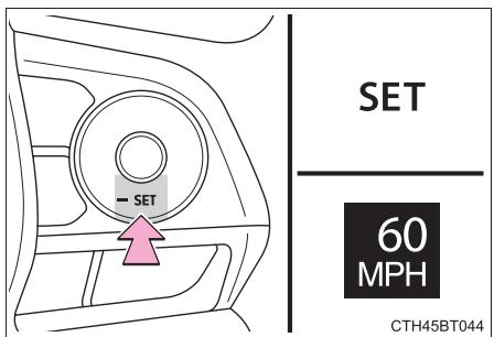 TOYOTA Camry (2023) - Réglage de la vitesse du vehicule (mode de contrôle de la distance entre vehicules) - 2