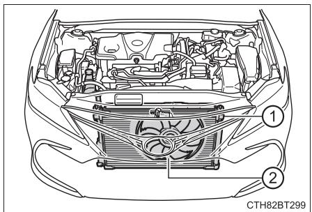 TOYOTA Camry (2023) - ■ Si “Surchauffe du système hybride Réduction de la puissance” s'affiche sur l'écran multifonctionnel - 1