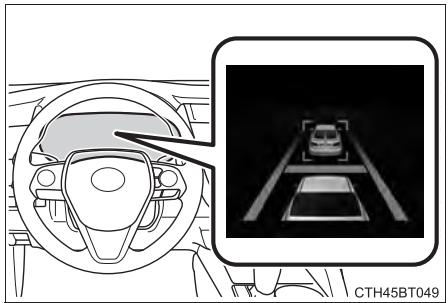 TOYOTA Camry (2023) - Avertissement d'approche (mode de contrôle de la distance entre vehicules) - 1