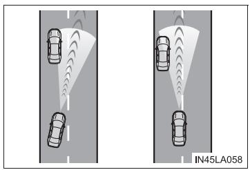TOYOTA Camry (2023) - ■ Conditions dans lesquelles le mode de contrôle de la distance entre vehicules risque de ne pas fonctionner correctement - 2
