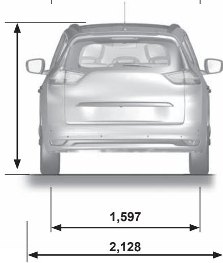 RENAULT Scenic 4 (2016-2020) - DIMENSIONS (en metres) (2/2) - 4