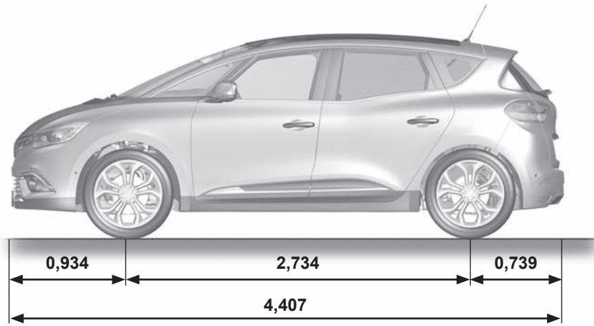 RENAULT Scenic 4 (2016-2020) - DIMENSIONS (en metres) (1/2) - 1